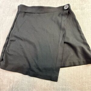 SO Goods For Life Women Black Wrap Skort Button Detail Size S Small RN 73277